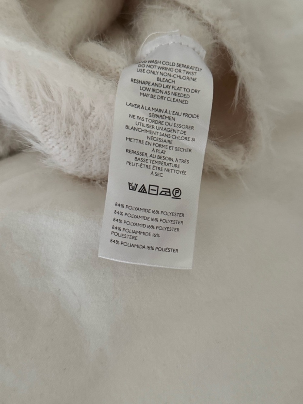 🐩KIMCHI BLUE FUZZY WHITE COLLARED CROP TOP🐩 - Picture 5 of 5